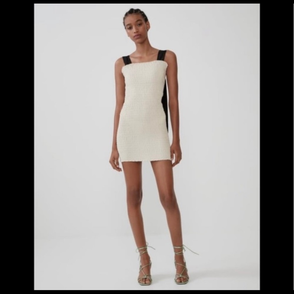 Zara tie strap mini dress